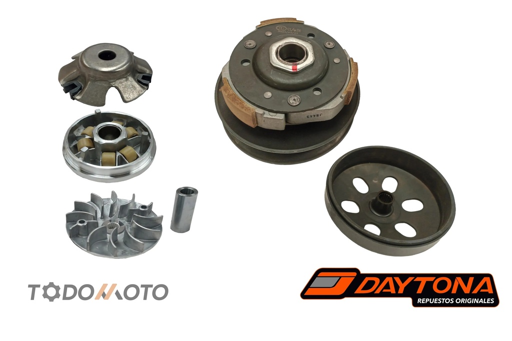 KIT EMBRAGUE ARMADO S1/DYNAMIC PRO/SHM JEDI 150/HUNTER 200CC