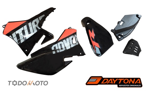 [CB250ADV-054R] PLACA LAT. POST. (I-D) ADVENTURE R 250 ROJO