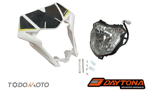 [CB250SC-116B] FARO Y MASCARILLA SCORPION 200/250/AXXO TRX/TH MIG25/DK250-D SPORT 250CC B-NEGRO 2023/24/2025